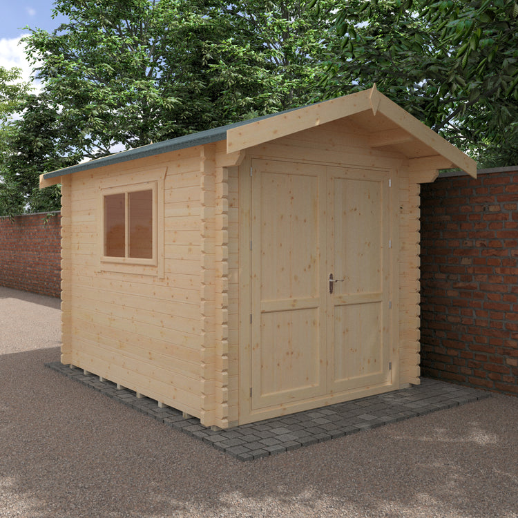 Classic Apex Roof Log Cabin | The Buttercup