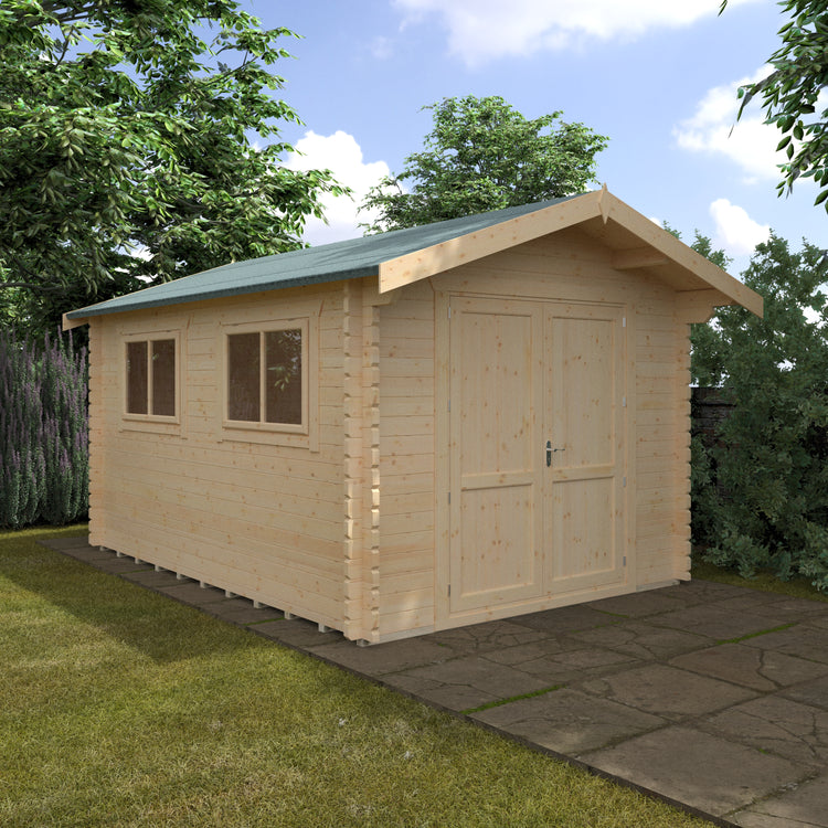 Classic Apex Roof Log Cabin | The Buttercup