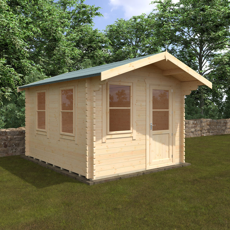 Traditional Apex Roof Log Cabin | The Snowdrop