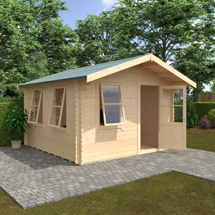 Traditional Apex Roof Log Cabin | The Snowdrop