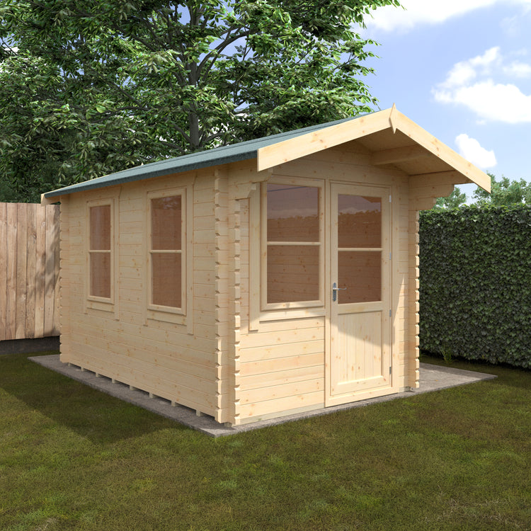 Traditional Apex Roof Log Cabin | The Snowdrop