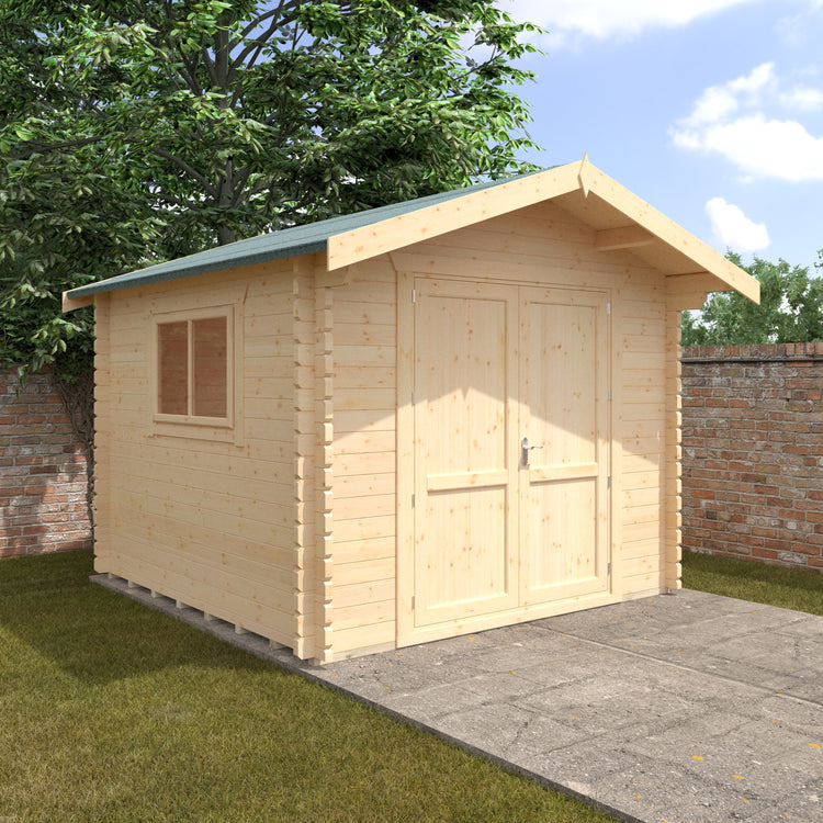 Classic Apex Roof Log Cabin | The Buttercup