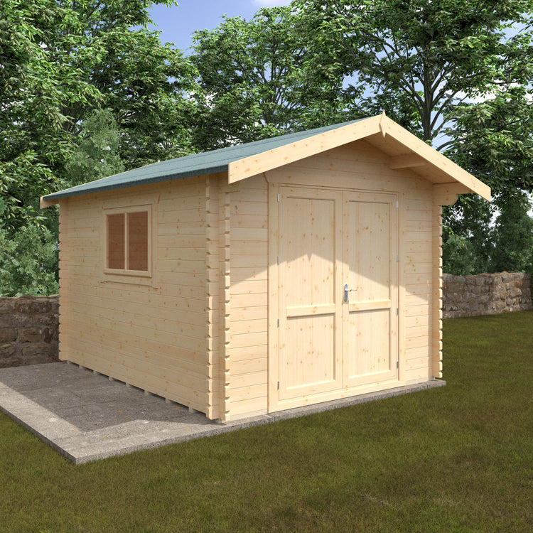 Classic Apex Roof Log Cabin | The Buttercup