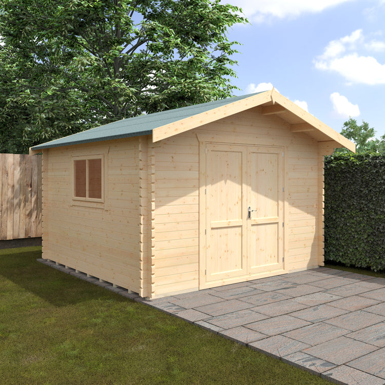 Classic Apex Roof Log Cabin | The Buttercup