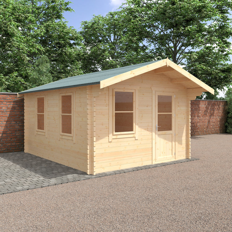 Traditional Apex Roof Log Cabin | The Snowdrop